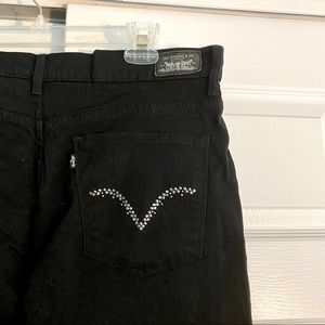 Levi’s black flare jeans